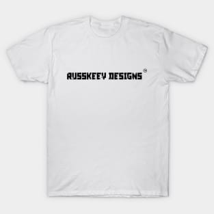 Russkeey Designs Banner (Black) T-Shirt